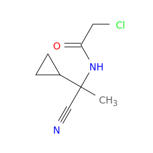 2-chloro-N-(1-cyano-1-cyclopropylethyl)acetamide