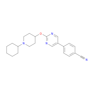 Benzonitrile, 4-[2-[(1-cyclohexyl-4-piperidinyl)oxy]-5-pyrimidinyl]-
