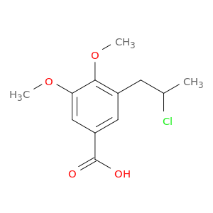 3-(2-Chloropropyl)-4,5-dimethoxybenzoic Acid