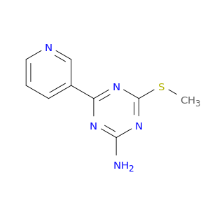 4-(甲基硫基)-6-(3-吡啶基)-1,3,5-三嗪-2-胺