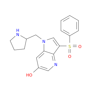 1H-Pyrrolo[3,2-b]pyridin-6-ol, 3-(phenylsulfonyl)-1-(2-pyrrolidinylmethyl)-