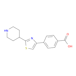 Benzoic acid, 4-[2-(4-piperidinyl)-4-thiazolyl]-