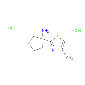 1-(4-methyl-1,3-thiazol-2-yl)cyclopentan-1-amine dihydrochloride