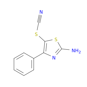 Thiocyanic acid, 2-amino-4-phenyl-5-thiazolyl ester