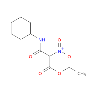 Propanoic acid, 3-(cyclohexylamino)-2-nitro-3-oxo-, ethyl ester