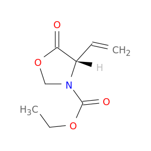 3-Oxazolidinecarboxylic acid, 4-ethenyl-5-oxo-, ethyl ester, (S)-