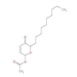 2H-Pyran-3(6H)-one, 6-(acetyloxy)-2-decyl-