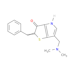 2H-Thieno[3,2-b]pyrrol-3(4H)-one,2-benzylidene-6-[(dimethylamino)methyl]- (7CI,8CI)