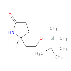 2-Pyrrolidinone, 5-[2-[[(1,1-dimethylethyl)dimethylsilyl]oxy]ethyl]-, (5S)-