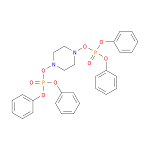 Piperazine, 1,4-bis[(diphenoxyphosphinyl)oxy]-