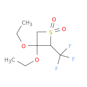 3,3-diethoxy-2-(trifluoromethyl)thietane 1,1-dioxide