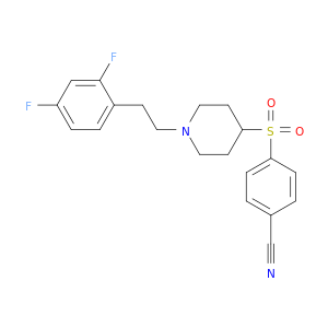 Benzonitrile, 4-[[1-[2-(2,4-difluorophenyl)ethyl]-4-piperidinyl]sulfonyl]-