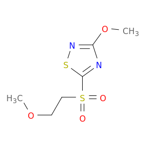 1,2,4-Thiadiazole, 3-methoxy-5-[(2-methoxyethyl)sulfonyl]-