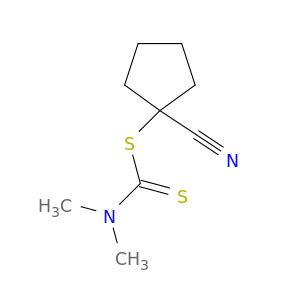 Carbamodithioic acid, dimethyl-, 1-cyanocyclopentyl ester