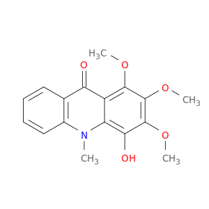 9(10H)-Acridinone,4-hydroxy-1,2,3-trimethoxy-10-methyl-