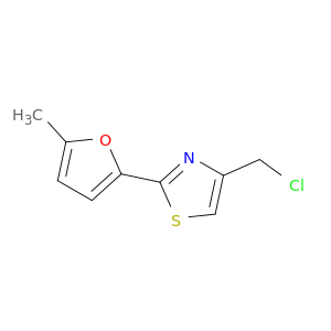 4-(Chloromethyl)-2-(5-methylfuran-2-yl)-1,3-thiazole