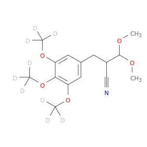 3,4,5-Trimethoxy-d9-2'-cyano-di-hydrocinnamaldehyde Dimethylacetal