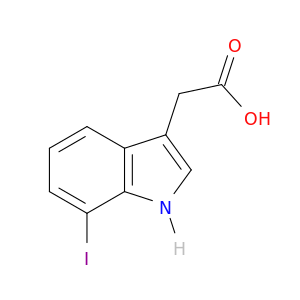 1H-Indole-3-aceticacid, 7-iodo-