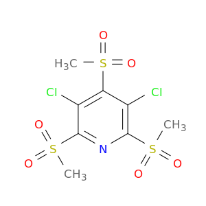 Pyridine,3,5-dichloro-2,4,6-tris(methylsulfonyl)-