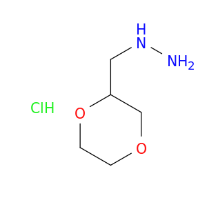 (1,4-dioxan-2-ylmethyl)hydrazine hydrochloride