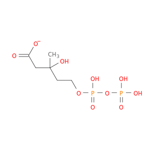 3-hydroxy-5-{[hydroxy(phosphonooxy)phosphoryl]oxy}-3-methylpentanoate