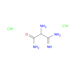 Propanamide,2,3-diamino-3-imino-, hydrochloride (1:2)