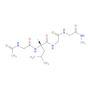 Glycinamide, N-acetylglycyl-L-leucylglycyl-N-methyl-