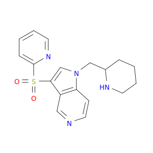 1H-Pyrrolo[3,2-c]pyridine, 1-(2-piperidinylmethyl)-3-(2-pyridinylsulfonyl)-