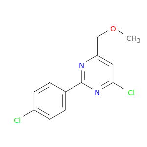 4-CHLORO-2-(4-CHLOROPHENYL)-6-(METHOXYMETHYL)PYRIMIDINE