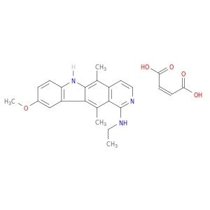 6H-Pyrido(4,3-b)carbazol-1-amine, 5,11-dimethyl-N-ethyl-9-methoxy-, (Z)-2-butenedioate (1:1)