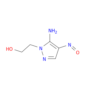 1H-Pyrazole-1-ethanol, 5-amino-4-nitroso-