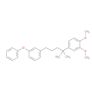 Benzene, 1-[4-(3,4-dimethoxyphenyl)-4-methylpentyl]-3-phenoxy-