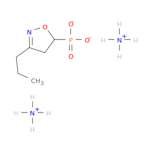 Diammonium (4,5-dihydro-3-propyl-5-isoxazolyl)phosphonate