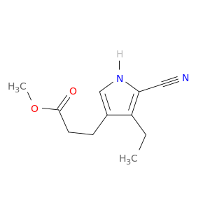 1H-Pyrrole-3-propanoic acid, 5-cyano-4-ethyl-, methyl ester