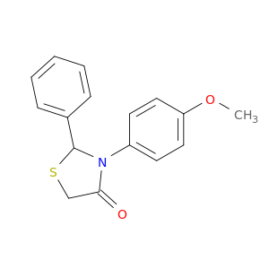 4-Thiazolidinone, 3-(4-methoxyphenyl)-2-phenyl-