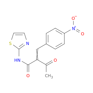 Butanamide, 2-[(4-nitrophenyl)methylene]-3-oxo-N-2-thiazolyl-