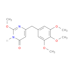 4(1H)-Pyrimidinone, 2-methoxy-6-[(3,4,5-trimethoxyphenyl)methyl]-