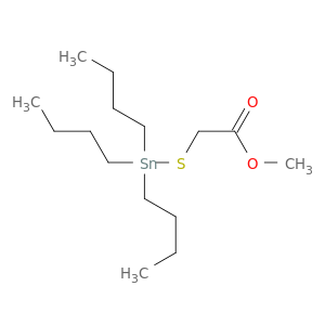 Acetic acid, [(tributylstannyl)thio]-, methyl ester