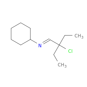 Cyclohexanamine, N-(2-chloro-2-ethylbutylidene)-, (E)-