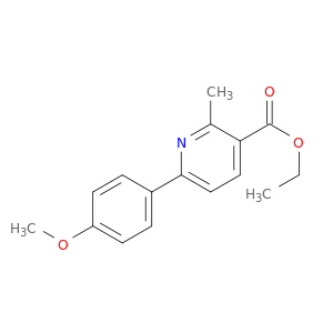 3-Pyridinecarboxylicacid, 6-(4-methoxyphenyl)-2-methyl-, ethyl ester