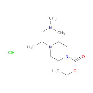 1-Piperazinecarboxylicacid, 4-[2-(dimethylamino)-1-methylethyl]-, ethyl ester, hydrochloride (1:1)