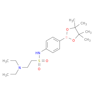 2-(二乙基氨基)-N-[4-(4,4,4,5,5-四甲基-1,3,2-二氧硼杂环戊烷-2-基)苯基]乙磺酰胺