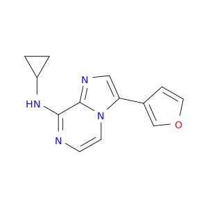 Imidazo[1,2-a]pyrazin-8-amine, N-cyclopropyl-3-(3-furanyl)-