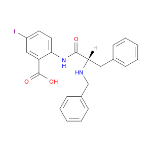(S)-2-(2-(苄基氨基)-3-苯基丙酰胺基)-5-碘苯甲酸