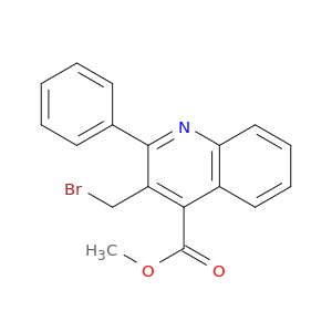 4-Quinolinecarboxylic acid, 3-(bromomethyl)-2-phenyl-, methyl ester
