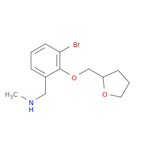 {[3-bromo-2-(oxolan-2-ylmethoxy)phenyl]methyl}(methyl)amine