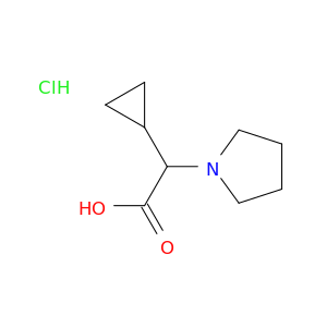 2-cyclopropyl-2-(pyrrolidin-1-yl)acetic acid hydrochloride