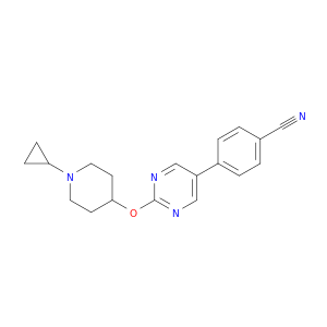 Benzonitrile, 4-[2-[(1-cyclopropyl-4-piperidinyl)oxy]-5-pyrimidinyl]-