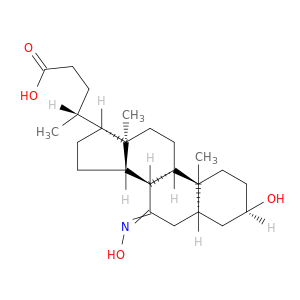 Cholan-24-oic acid,3-hydroxy-7-(hydroxyimino)-, (3a,5b)- (9CI)