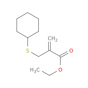 2-Propenoic acid, 2-[(cyclohexylthio)methyl]-, ethyl ester